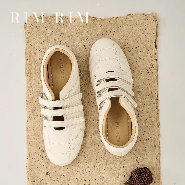 RIM RIM【松弛系列】保龄球风休闲鞋棒球鞋塑形马皮鞋减龄魔术贴