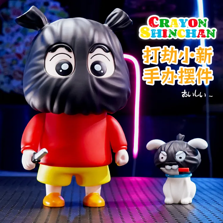 打劫小新摆件手办大号蜡笔小新新之助新品