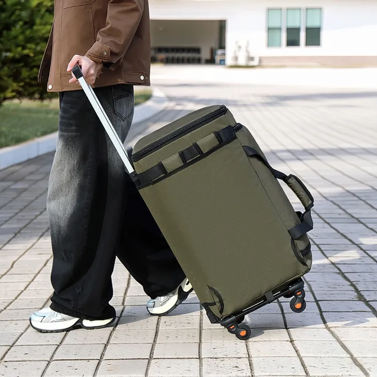 长途旅行包拉杆包万向轮可背可拉行李包带轮可拆轮子住校生旅行包