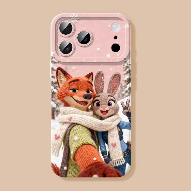 适用苹果17promax手机壳新款iPhone16pro可爱15自拍尼克朱迪14