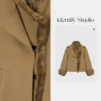 IDENTIFY秋季新时尚经典毛绒拼接设计外套25AW