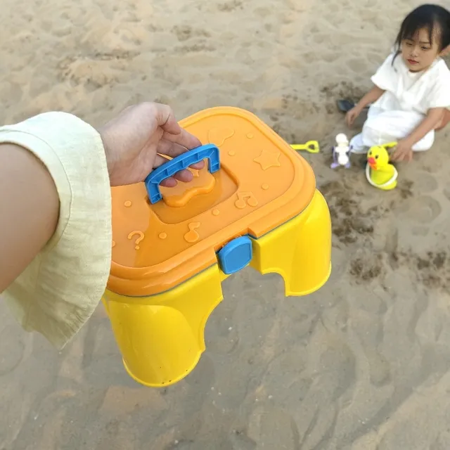 沙滩玩沙工具玩具挖沙铲子儿童戏水套装海边男孩女孩戏水桌小凳子