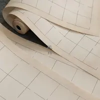 徽牌白玥六尺条微喷作品纸偏熟宣纸墨水手绘断续格子投展纸拼接纸