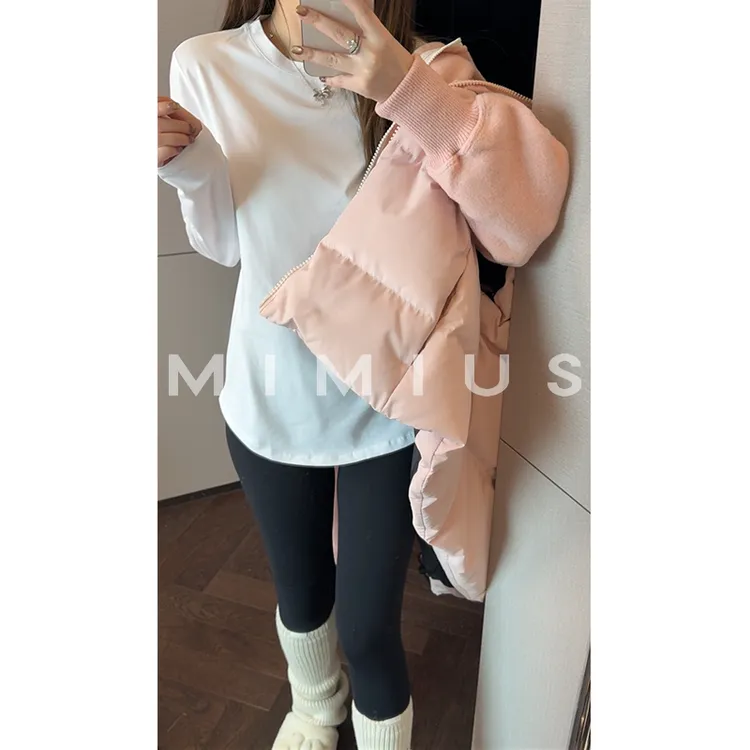 【mimius】P 简约基础百搭松弛感U型下摆打底衫 G09043