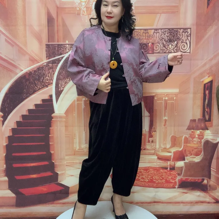2596款休闲提花外套