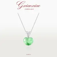 G XIAOXIAO 925银 轻奢气质高级百搭优雅百搭爱心项链 F16X373