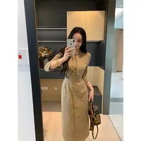XINYI【心动降临】秋季经典风衣连衣裙收腰显瘦气质X625Q12347