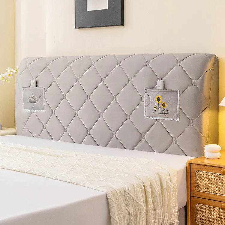 耐磨升级加厚加棉四季通用全包床头套防尘遮丑可拆洗