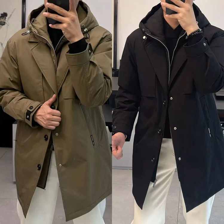 東 • 男士户外风格可脱卸连帽羽绒服  8985