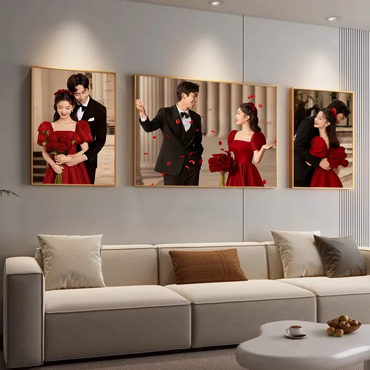 婚纱照相框定制打印结婚照相册结婚周年纪念日情侣写真照片打印