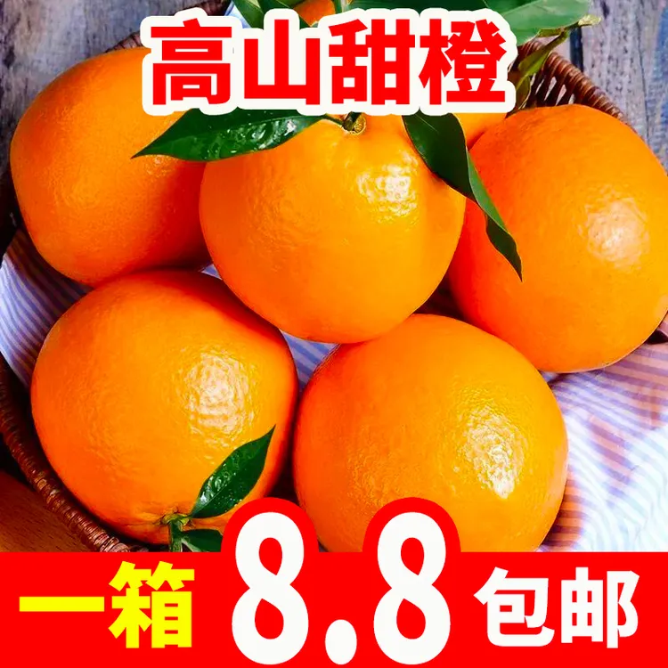 【爆甜】新鲜脐橙橙子新鲜当季水果薄皮整箱批发非赣南脐橙冰糖橙