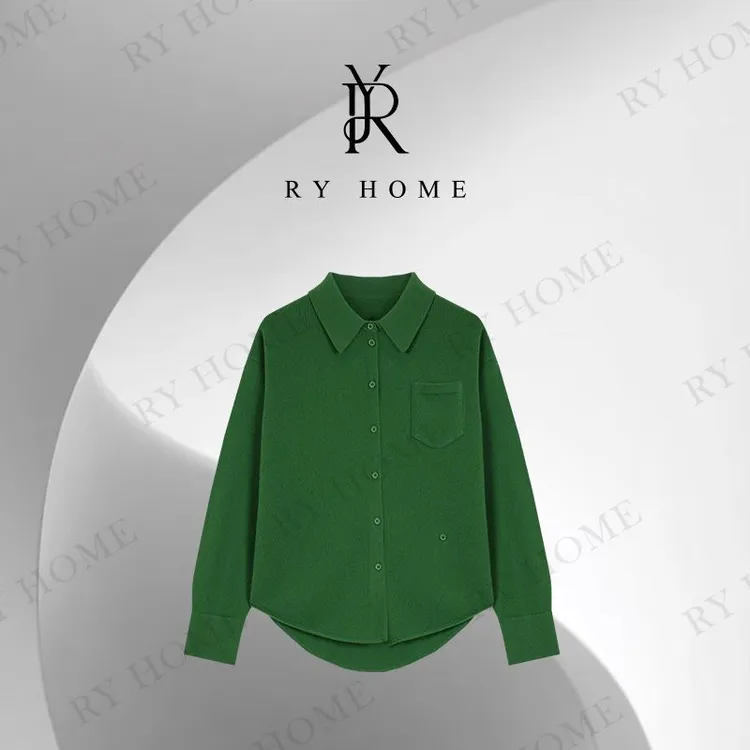 【容雨RYHOME】26支100羊毛纯色针织开衫253M3099
