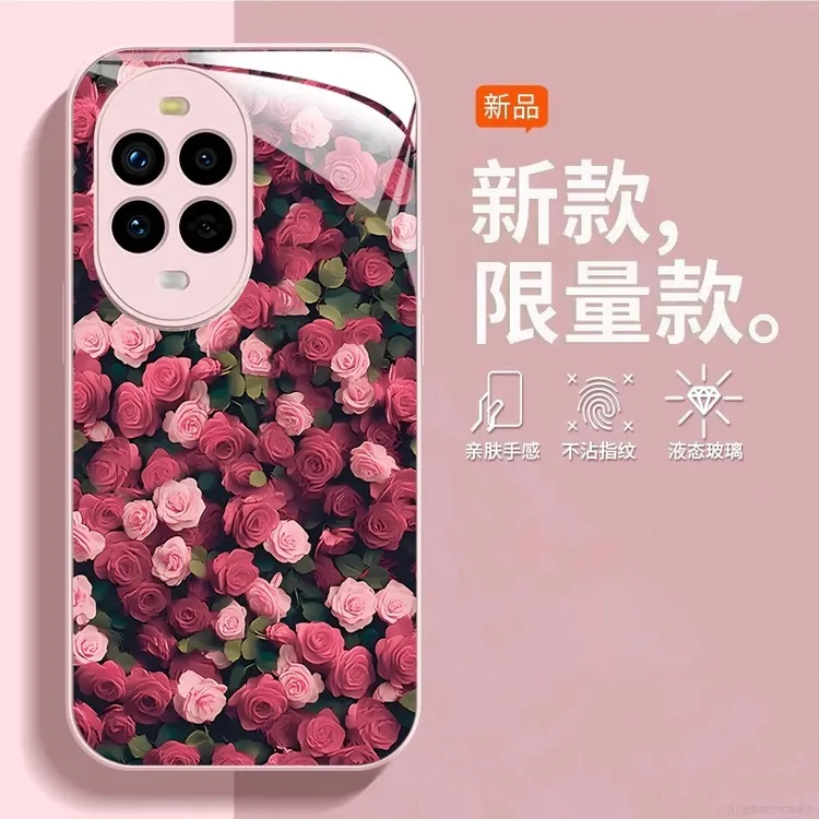 满屏玫瑰适用华为nova13pro手机壳nova12女新款nova11全包防摔