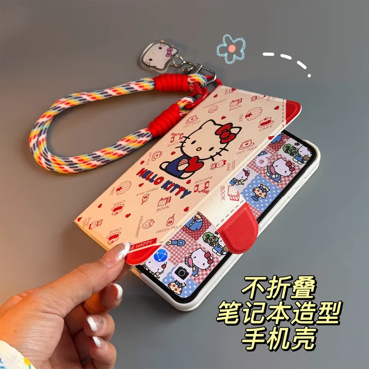 适用华为purax可爱kt不折叠笔记本手机壳PuraX典藏版全包保护套女