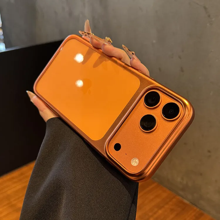 星宇橙适用于苹果手机壳电镀透明超薄iPhone17promax男女数码配件