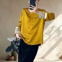 WYK高货~100%人丝~L胸110长65国风潮流提花高级衬衫上衣 2332