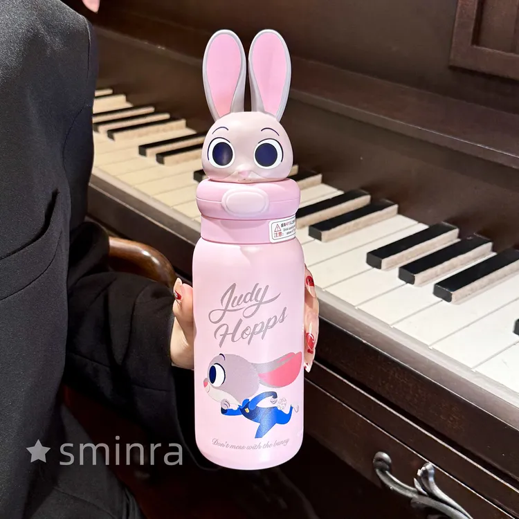 疯狂动物城保温杯朱迪尼克联名水杯可爱高颜值女生直饮便携喝水壶