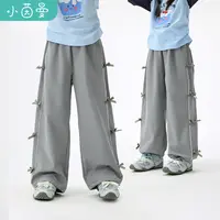 小茵曼女童长裤立体蝴蝶结装饰25秋季大童宽松休闲裤子GF3853298