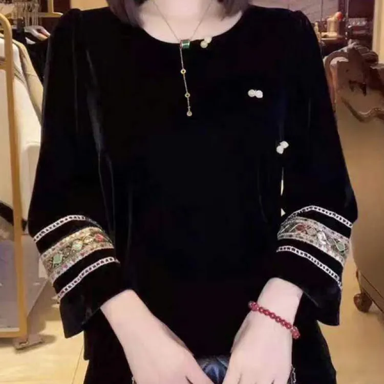 国潮丝绒衫9352HPNMQ