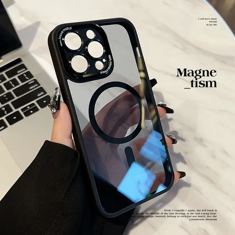 适用iphone1614promax手机壳磁吸新款13高级感11金属镜头12潮