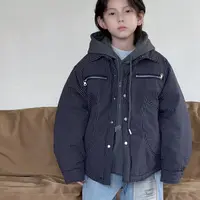 男童冬季加厚棉衣休闲新款保暖中大童冬装格子棉服外套MT68216-TY