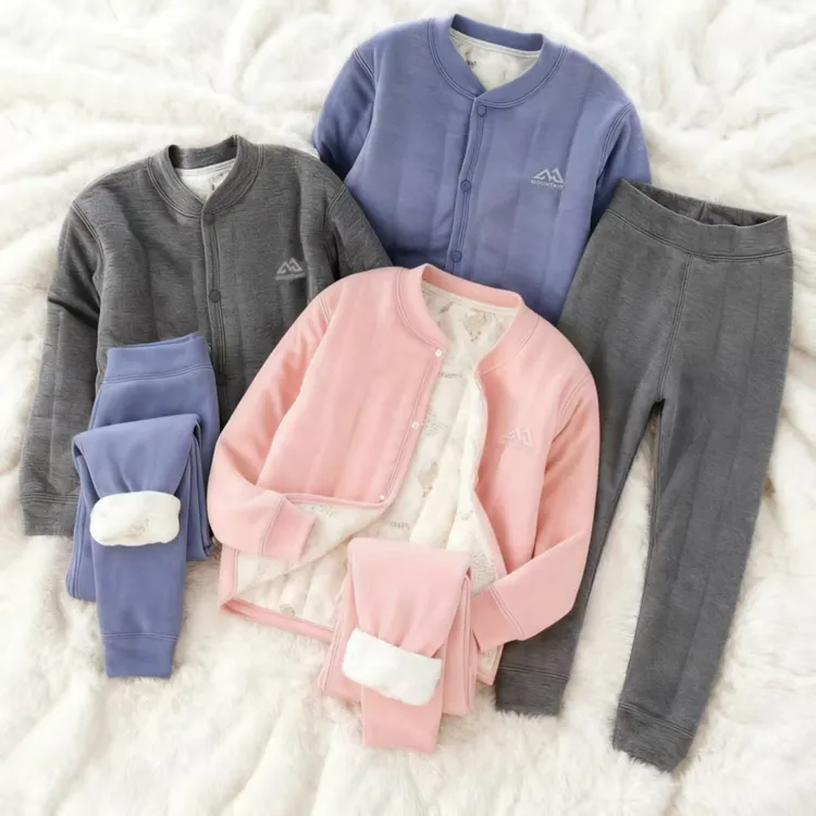 德绒a类中大童保暖内衣裤套装校服神器锁温更薄更暖不起球不臃肿