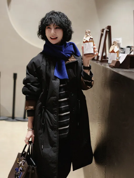 TT设计师【风吹稻浪】复古高级感时尚百搭水洗感棉服外套TT191463