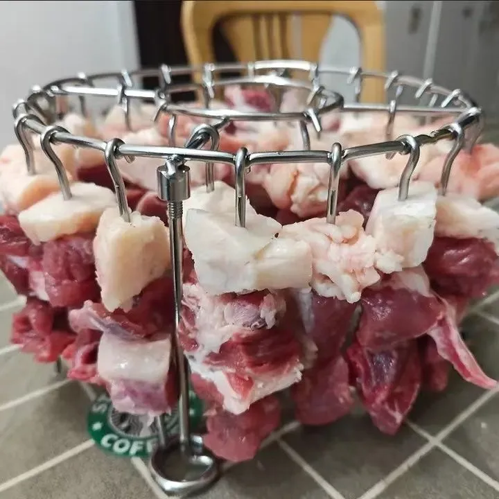 空气炸锅吊炉烤架不锈钢烤架空气炸锅家用烤架挂圆形架烤箱烧烤架