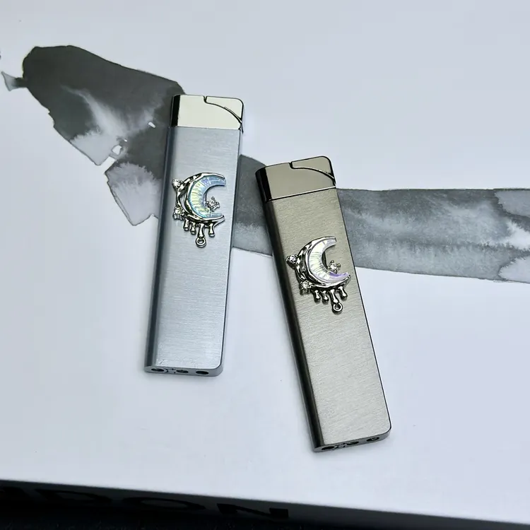 ins手作diy高颜值小众绿焰防风可充气金属打火机送男女礼物