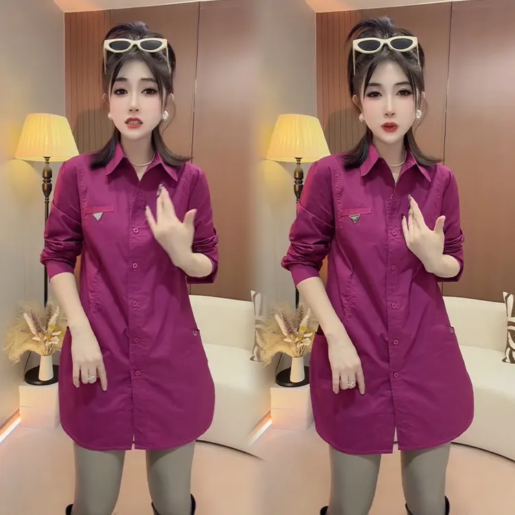 2025秋冬新款时尚显瘦气质网红高档洋气女高级百搭宽松大码衬衫潮