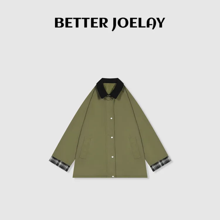 BETTER JOELAY -【桃雨酿茶】高端短外套韩版时尚百搭休闲风Z0827