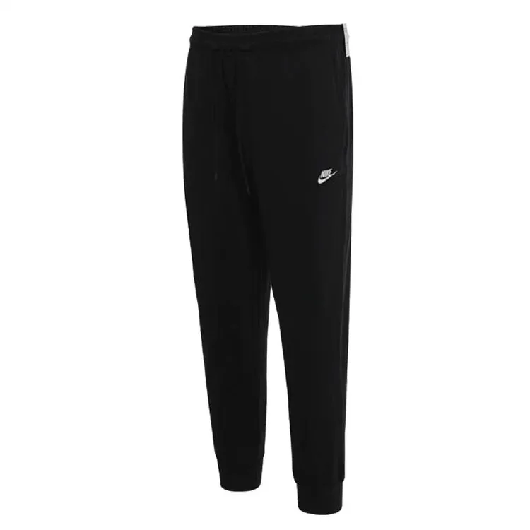 NIKE/耐克男子黑色卫裤运动裤休闲针织纯棉束脚长裤FQ4331-010