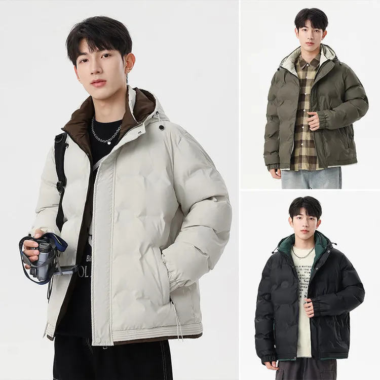 极寒断码高级感棉服男冬季新款加厚保暖防寒面包服上衣外套男生潮