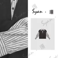 Syan【叠穿灵感】新款秋季显白潮流百搭拼接假两件长袖衬衫