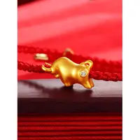 【荣金】金牛手链红绳合金手链