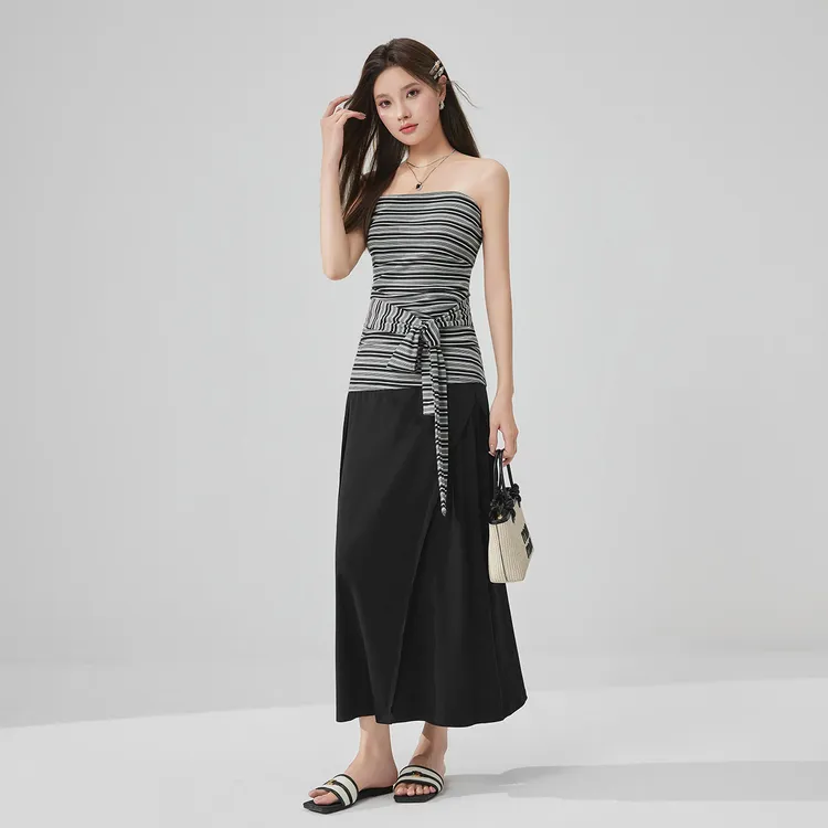 IEF/爱依服2025夏季新款韩系性感小女人气质修身显瘦百搭上下套裙