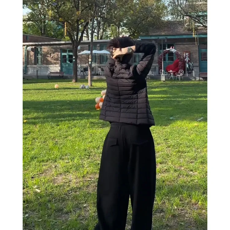 MARIE.COCO2025秋季新款简约高级感排骨外套女休闲宽松慵懒阔腿裤