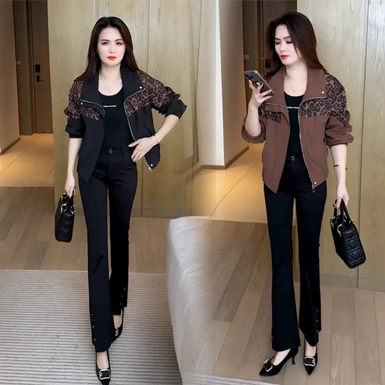 春秋款外套穿搭洋气时尚休闲气质减龄小个子短外套11