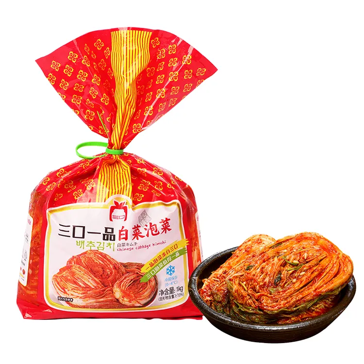 三口一品辣白菜泡菜延边朝鲜族下饭菜新日期韩式酸甜口开胃菜