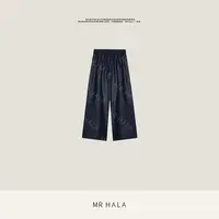 MRHALA‌ 明正新兰绵羊皮手工制阔腿裤女 LK31250