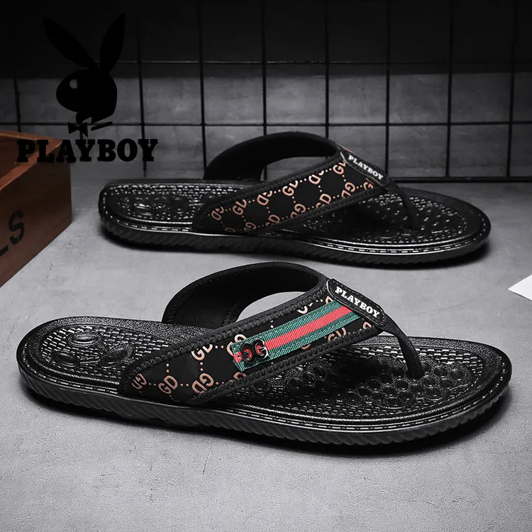 花花公子人字拖男款夏季防滑广东夹脚拖鞋外穿休闲运动男生拖鞋