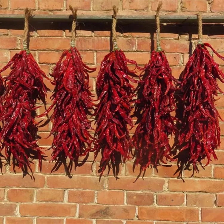 真辣椒串辣子农家乐装饰品农作物挂件丰收节五谷丰登道具乔迁新居
