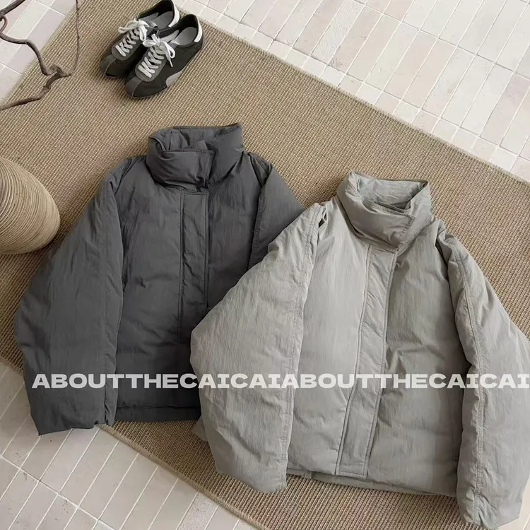 CAICAI立领90白鸭绒高级感羽绒服女冬季新款韩系轻装滑保暖外套