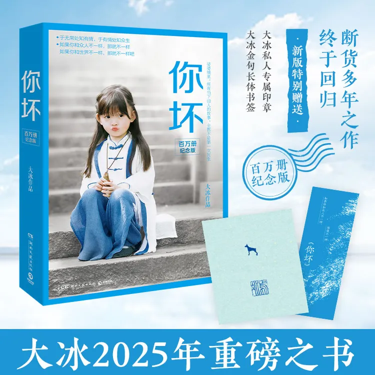【正版新书】 你坏 百万册纪念版 大冰 著 湖南文艺出版社