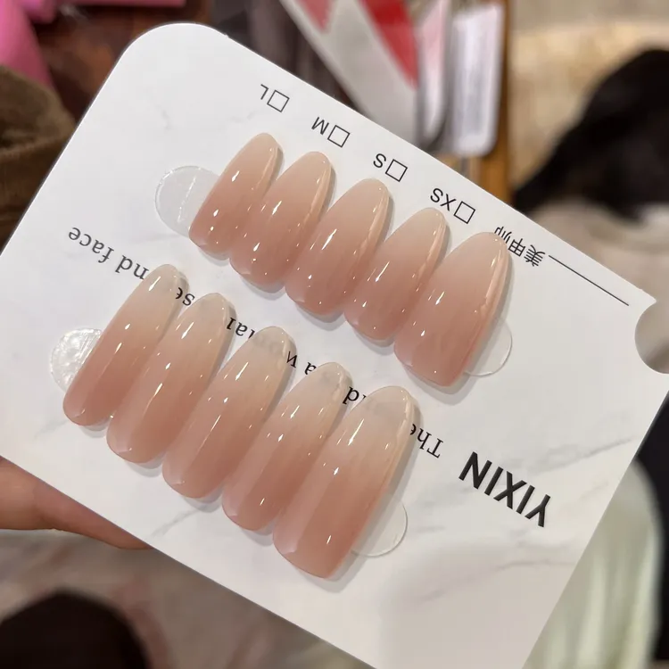 纯欲-壹心纯手工穿戴甲 美甲贴片可拆卸假指甲10片装
