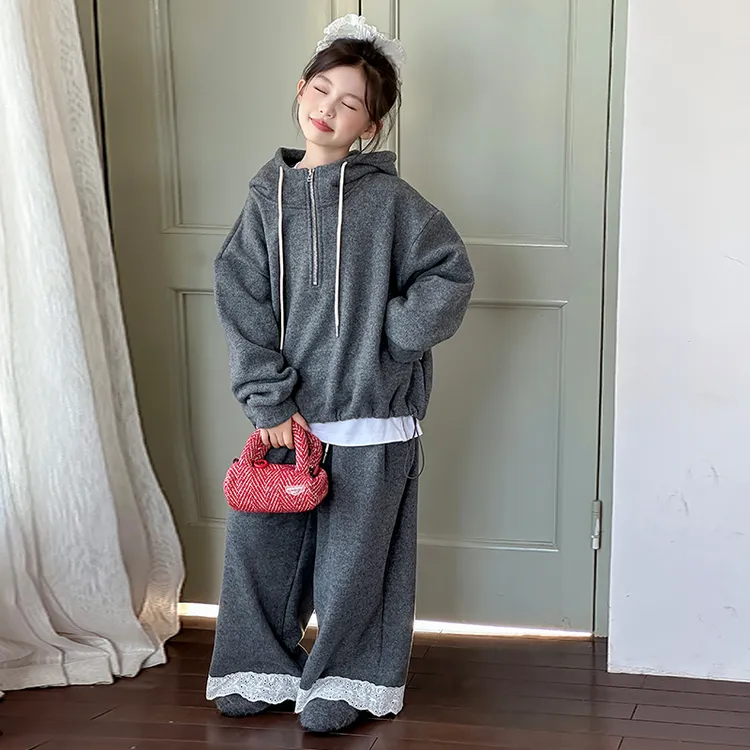 女童秋装卫衣套装秋冬款女孩中大儿童时髦网红洋气秋季衣服潮8岁9