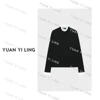 袁艺灵【曼尼午后】100澳洲防缩美丽诺羊毛蕾丝长袖优雅温柔上衣