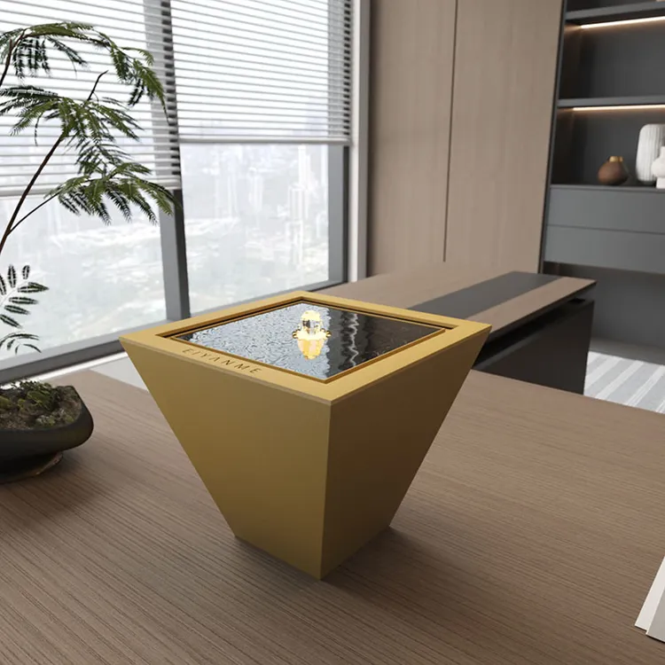 日进斗金桌面摆件循环水景招财现代轻奢办公室装饰高档客厅水景