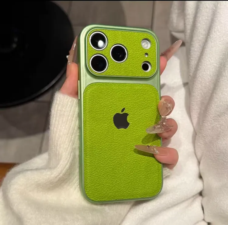 秋冬高颜值秒变17荔枝皮纹适用苹果17promax手机壳iPhone16简约15