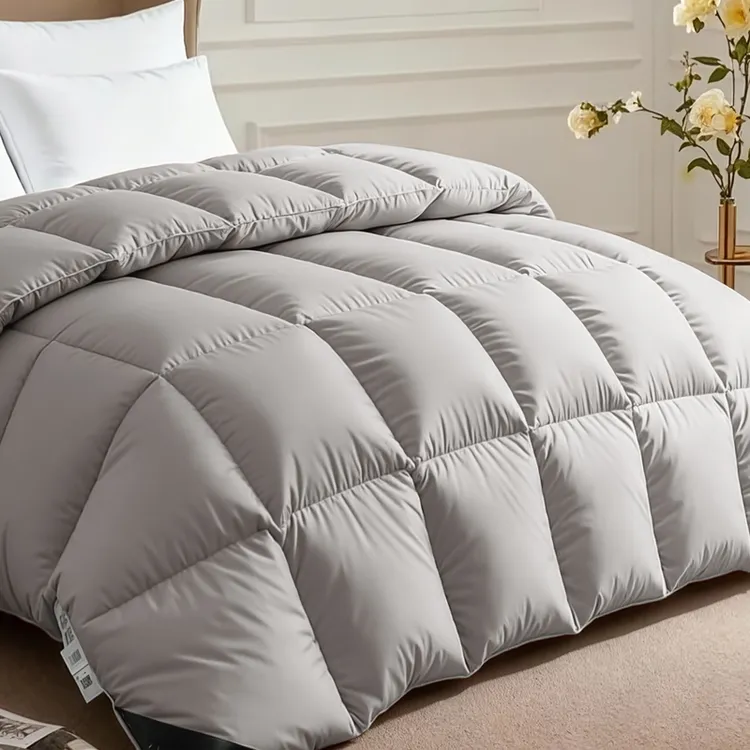 【狂欢特惠微瑕】95大朵鹅绒被加厚羽绒被芯结婚高档羽绒保暖冬被子